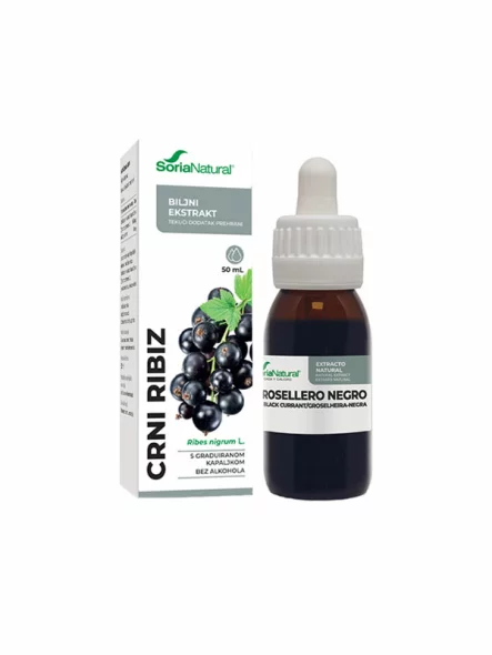 Natürliches Extrakt aus schwarzen Johannisbeeren, 50ml Soria Natural