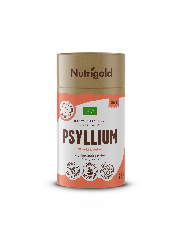 Nutrigold biologisches Flohsamenschalenpulver in einer 250g Packung