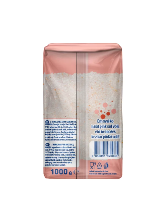 Nutrigold Himalaya-Salz fein gemahlen und jodiert in einer 1kg Packung