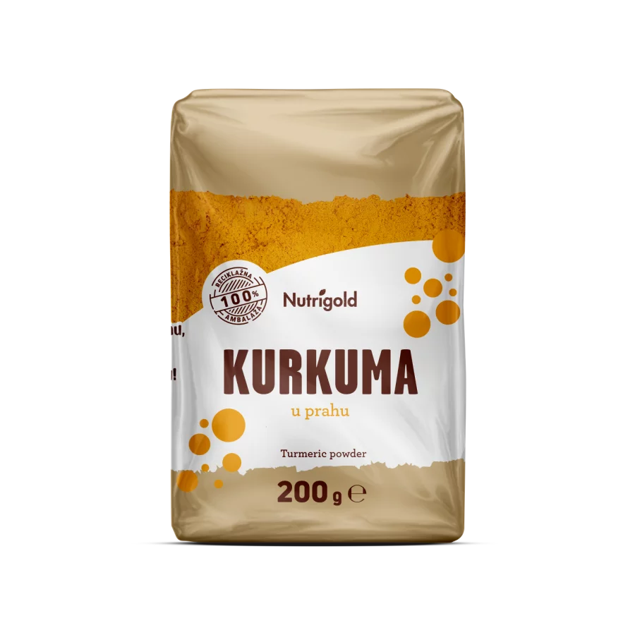 Nutrigold Kurkuma Pulver in einer 200 Gramm Packung