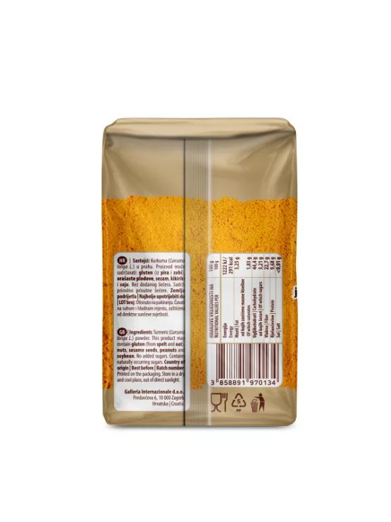 Nutrigold Kurkuma Pulver in einer 200 Gramm Packung