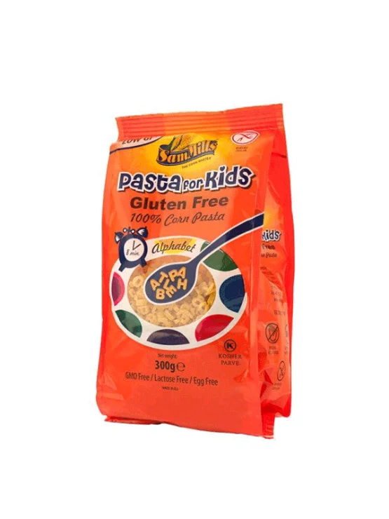 Maisnudeln für Kinder - Alphabet Glutenfrei 300g Sam Mills