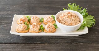 Veganes Thunfisch Rezept auf einem Teller