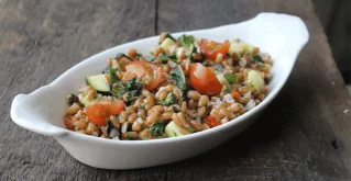 Dinkel mit Gemüse
