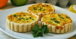 Vegetarische Quiche mit Polenta