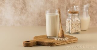 Hafermilch im Glas