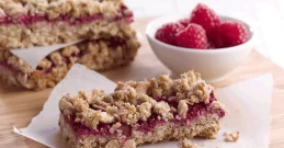 Himbeerkuchen mit Haferflocken