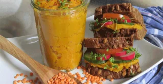 Linsenaufstrich mit pflanzlichem Protein und Ballaststoffen! Linsenaufstrich