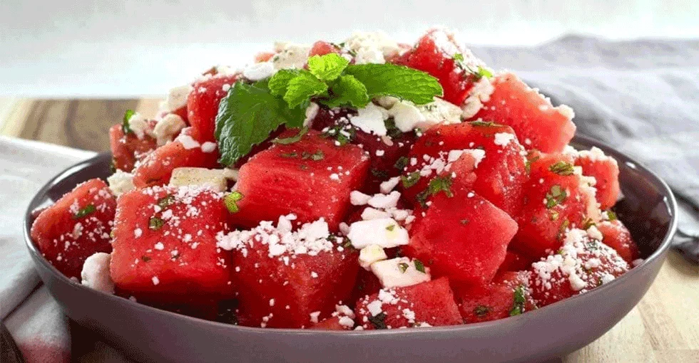 Wassermelonensalat mit Feta