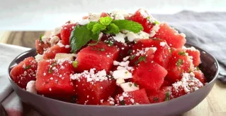 Wassermelonensalat mit Feta