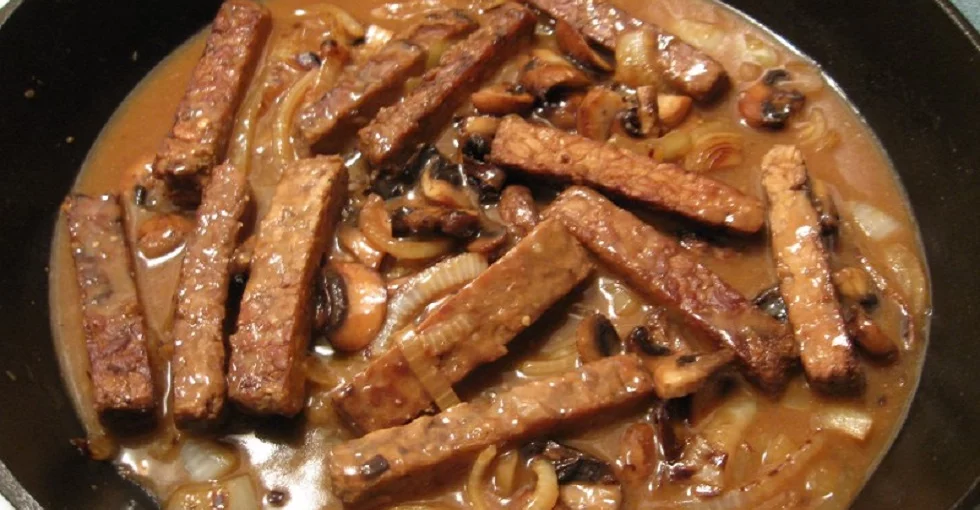 Tempeh in Pilzsauce