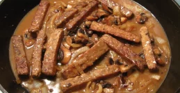 Tempeh in Pilzsauce