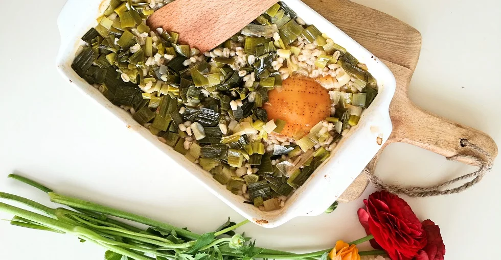 Gerste-Risotto aus dem Ofen