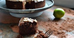 Grieß Torte am Teller