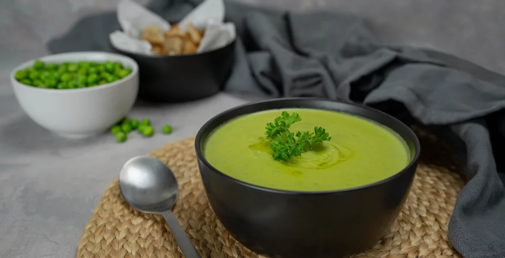 Getrocknete Erbsen Suppe