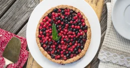 Tarte aus Haferflocken & Waldbeeren!