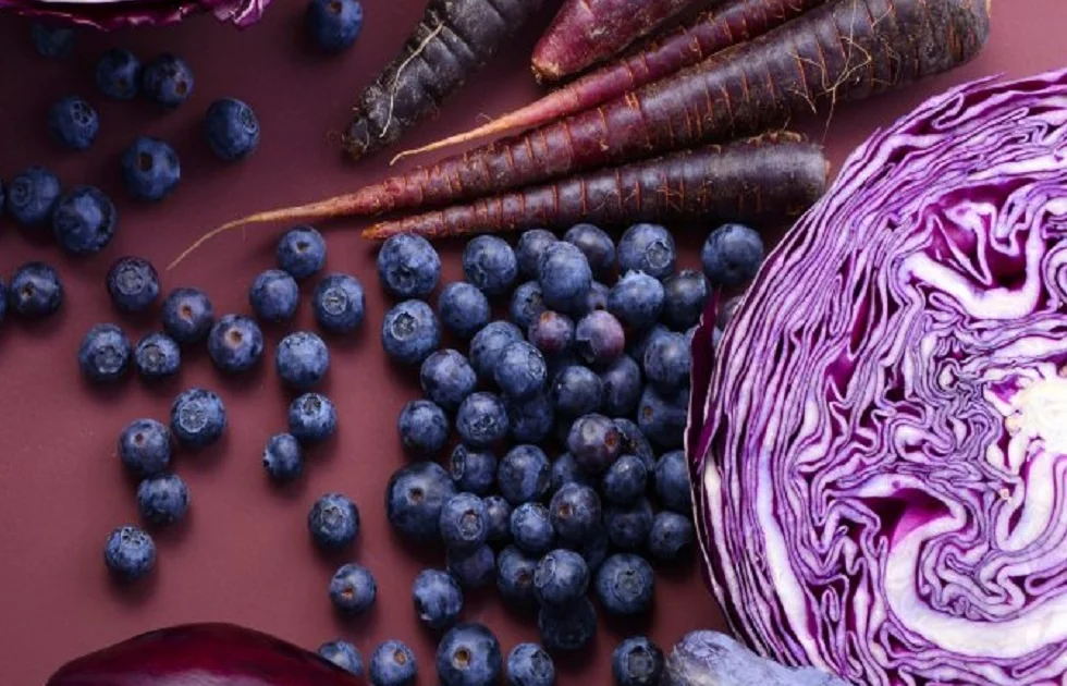 Violette Lebensmittel