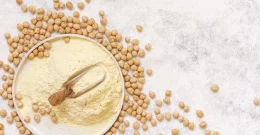 Kichererbsenmehl  und Kichererbsen