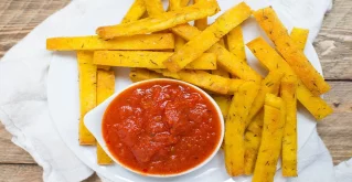 Polenta Pommes mit Dip