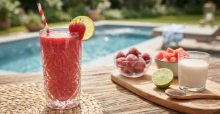 Sommergenuss im Glas: cremiger Smoothie mit Chiasamen