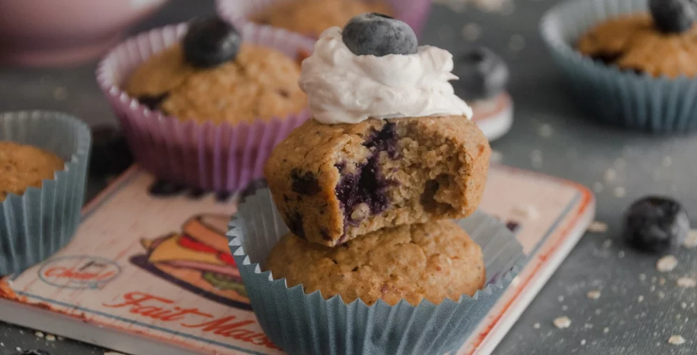 Muffins mit Heidelbeeren