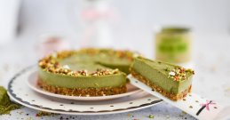 Matcha-Pistazien Torte