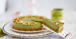 Matcha-Pistazien Torte