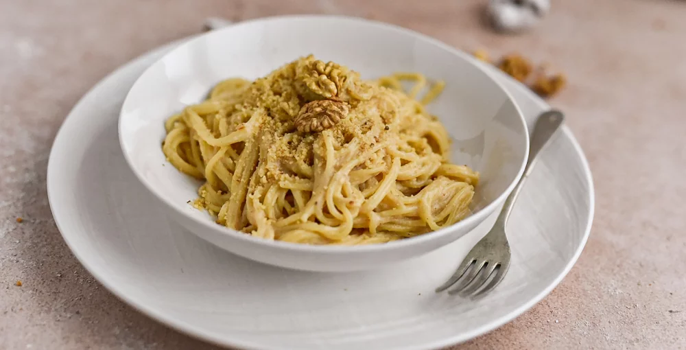 Spaghetti mit geröstetem Blumenkohl