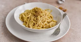 Spaghetti mit geröstetem Blumenkohl