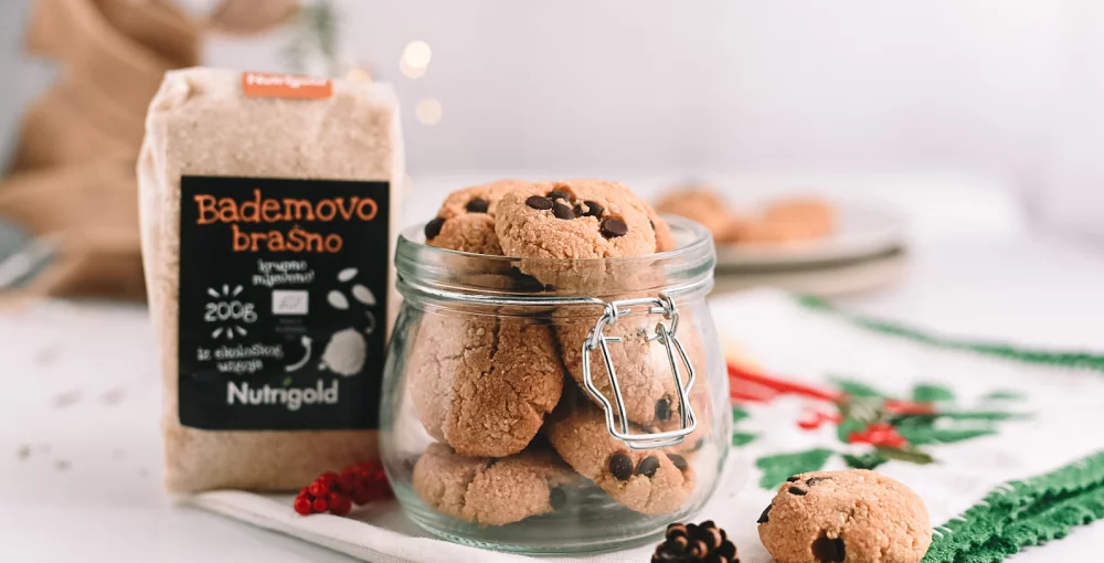 Mandelkekse mit Schokolade