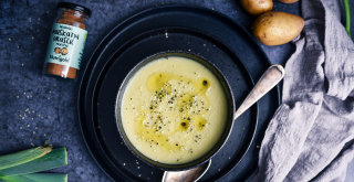 Suppe mit Lauch & Kartoffeln