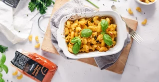 Pasta mit Kürbis und Käse