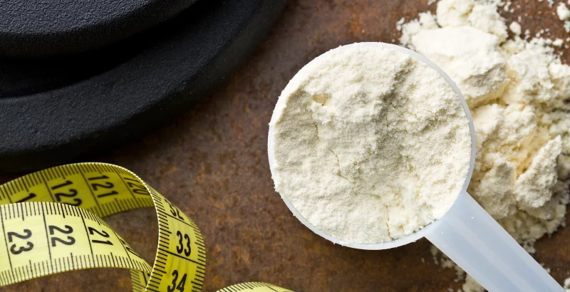 Protein im Messlöffel