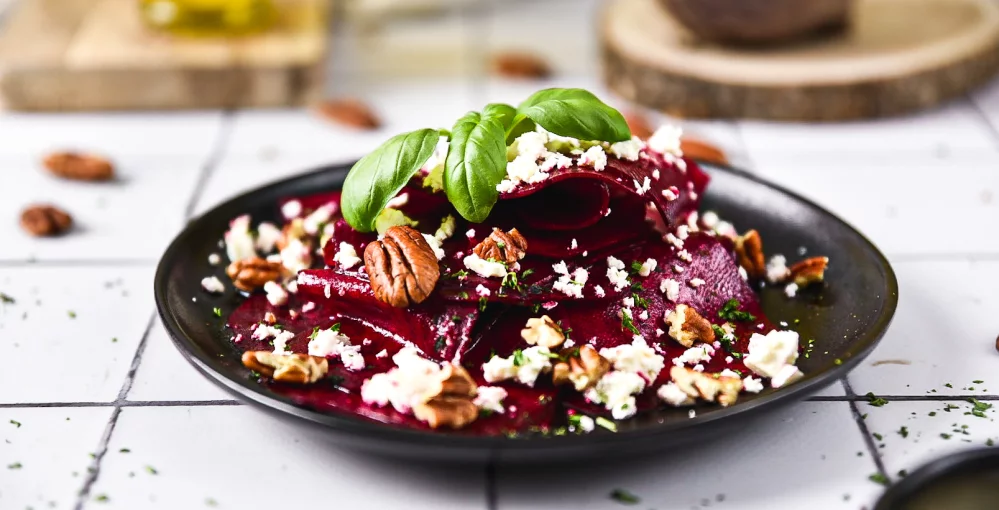 Carpaccio aus Roter Bete