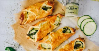 Spargel im Blätterteig