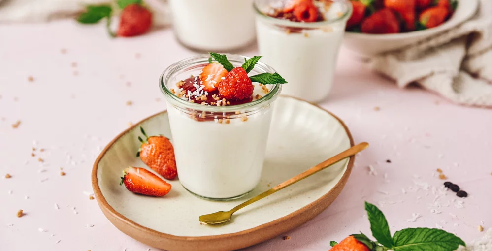 Veganer Kokospudding