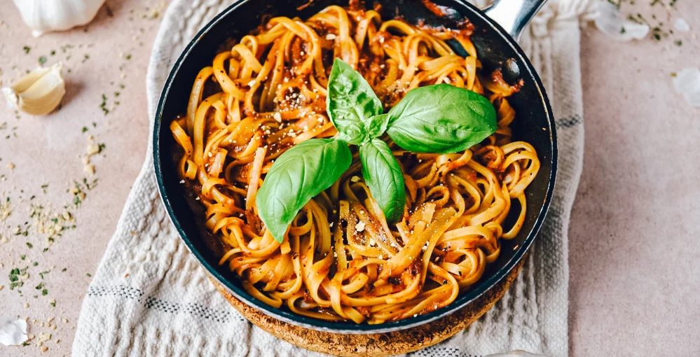 Pasta mit gerösteter Paprika