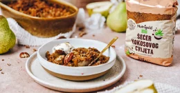 Crumble mit Birnen und Nüssen