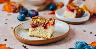 Joghurt-Schnitten mit Zwetschgen – saftig, fruchtig & einfach gemacht! Joghurt-Schnitten