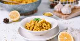 Gersten-Risotto mit Zitrone & Kurkuma