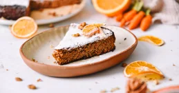 Walnusskuchen mit Orange