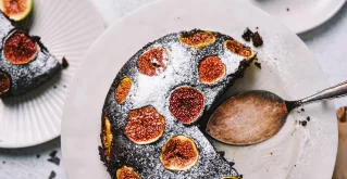 Schokoladentorte mit Feigen
