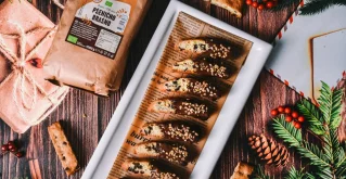 Biscotti mit Schokolade und Orange