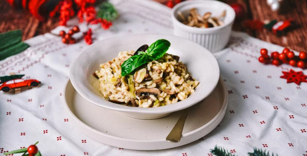 Risotto mit Pilzen & Lauch