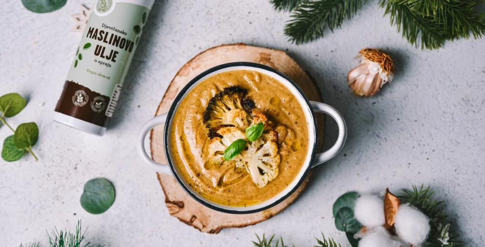 Suppe mit geröstetem Brokkoli & Blumenkohl!