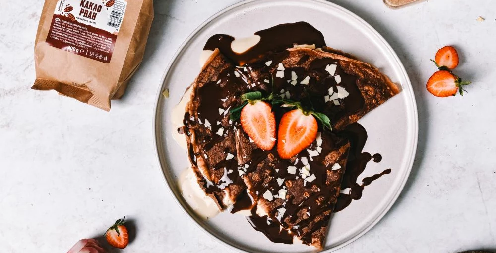 Pfannkuchen mit Espresso & Schokolade