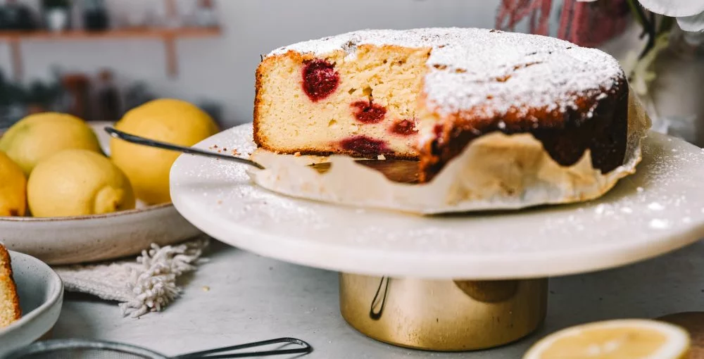 Ricotta & Himbeeren Kuchen