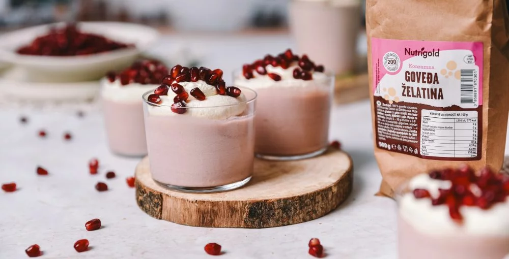 Mousse aus Granatapfel