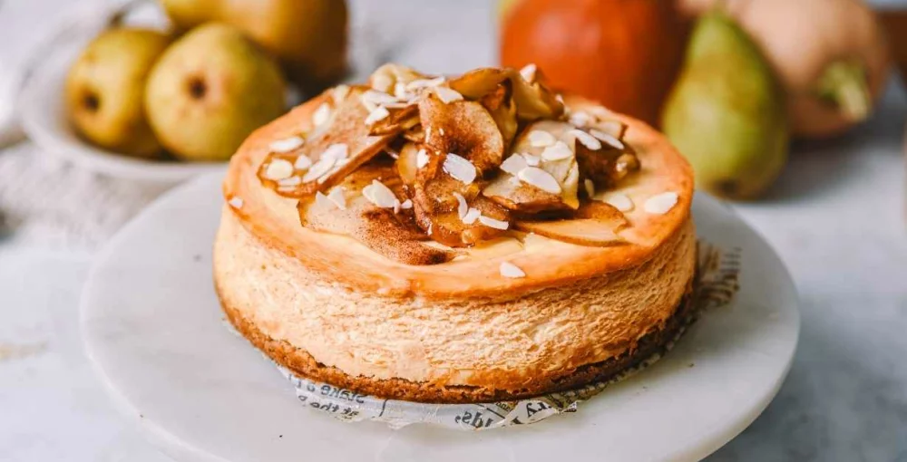Cheesecake mit Birnen