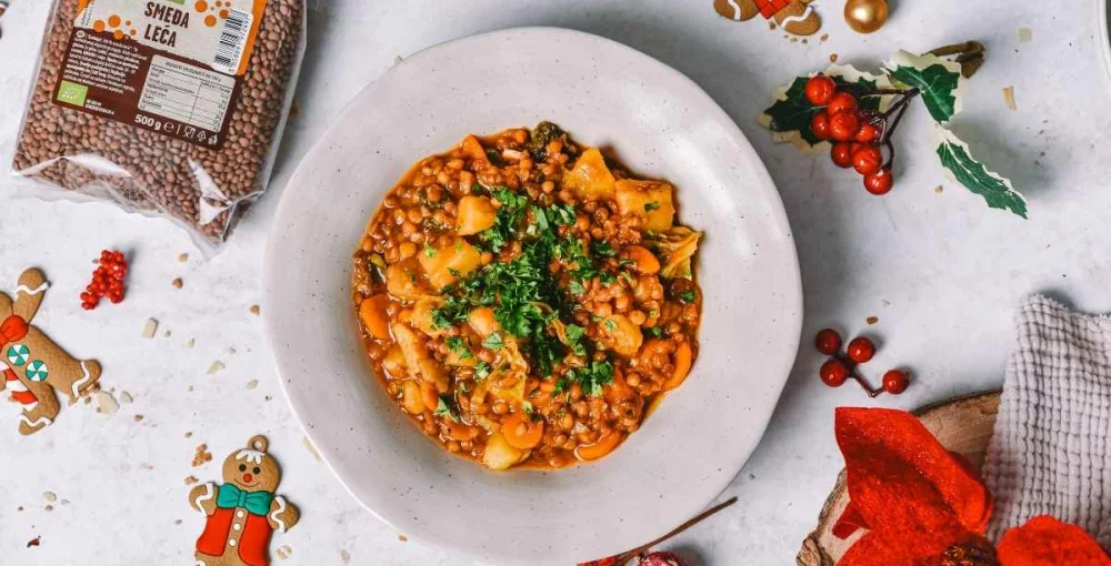 Winterliches Linseneintopf